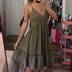 Peach Love California Olive Maxi Dress